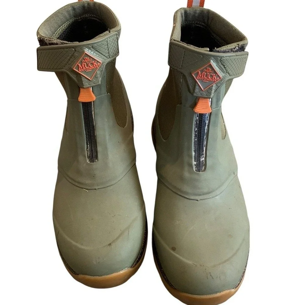 Muck Boot Co Apex Mid‎ Zip Mens 10 Olive Waterproof Hiking Gorpcore Utility